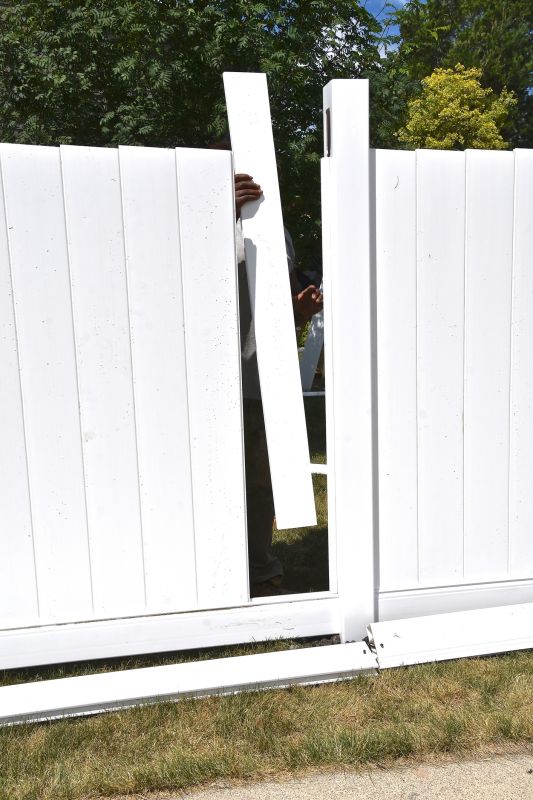 Solid Vinyl Fence Installation